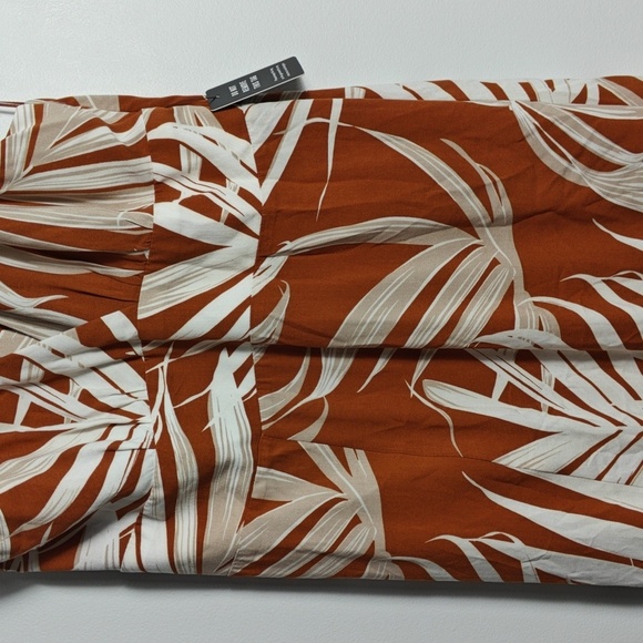 EXPRESS Halter Maxi Dress in Orange and White Size Small - Picture 8 of 15